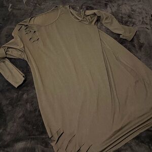 Black Distressed Women's Dress